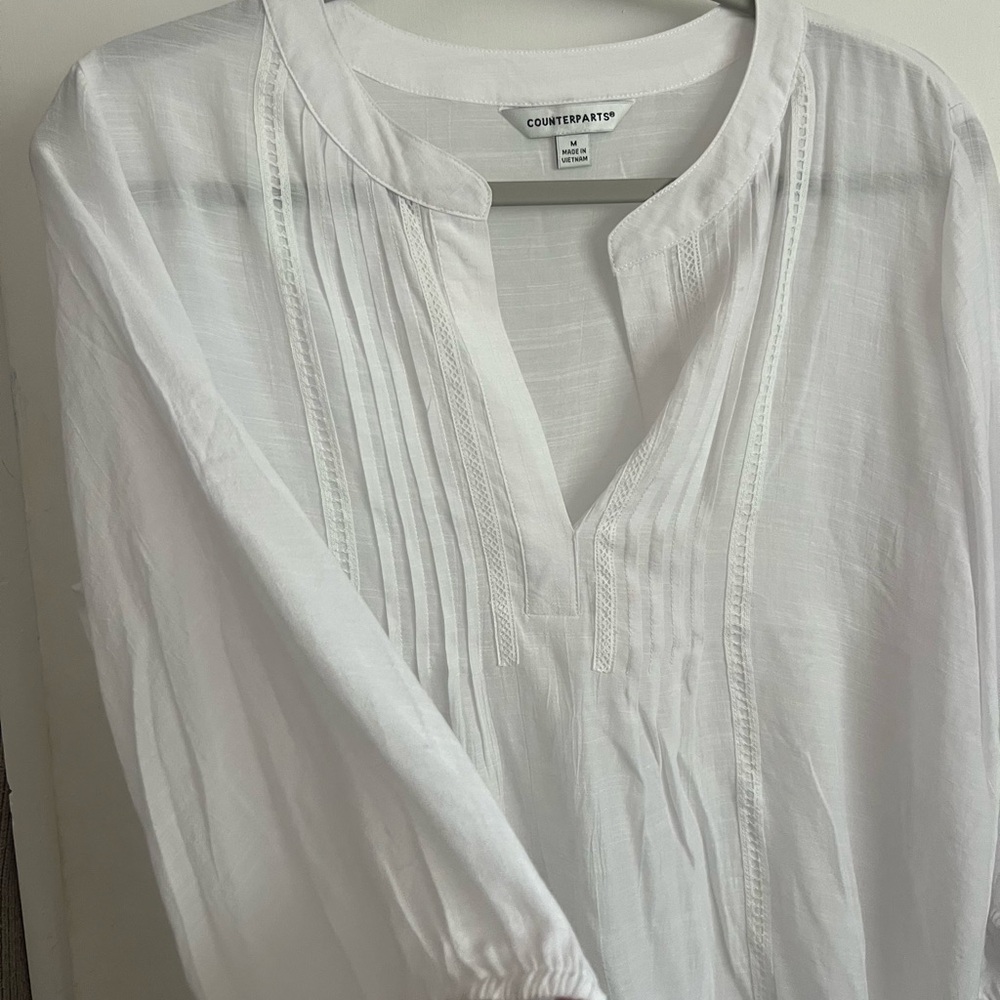 Counterparts White Blouse for Women